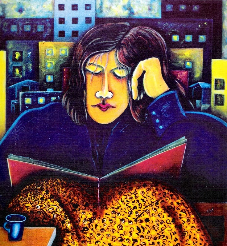 el-lector-acrilico-sobre-lienzo-100x100-cms-carlos-alberto-jimenez-cacique-pintor-colombiano